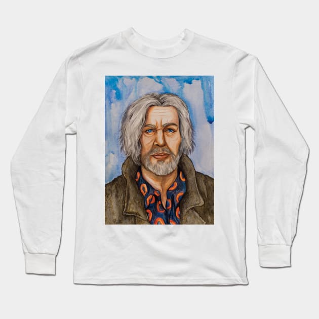 Hank (watercolor) Long Sleeve T-Shirt by IntraSomnium